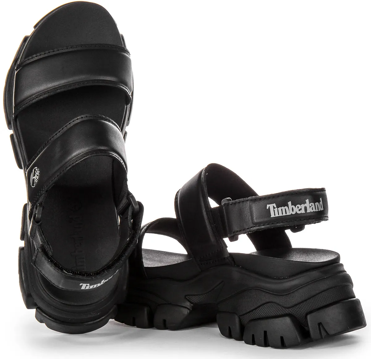 Timberland Adley Way A5Urz In Black Platform Sandals