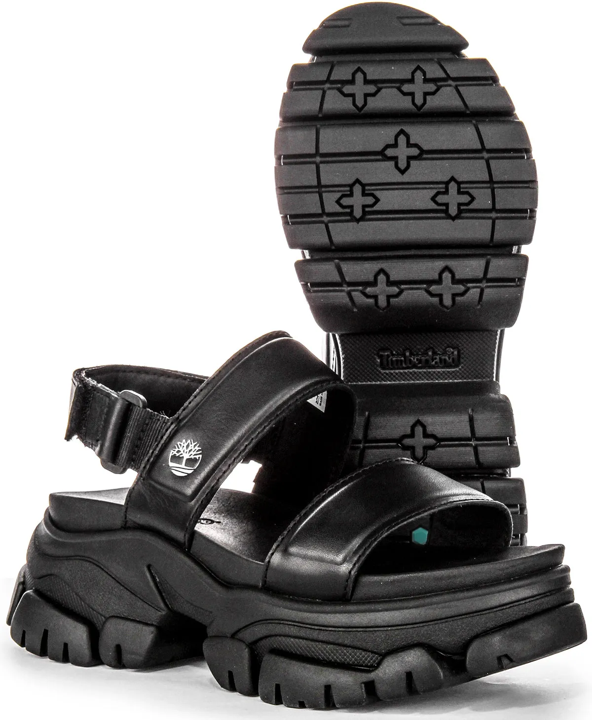 Timberland Adley Way A5Urz In Black Platform Sandals