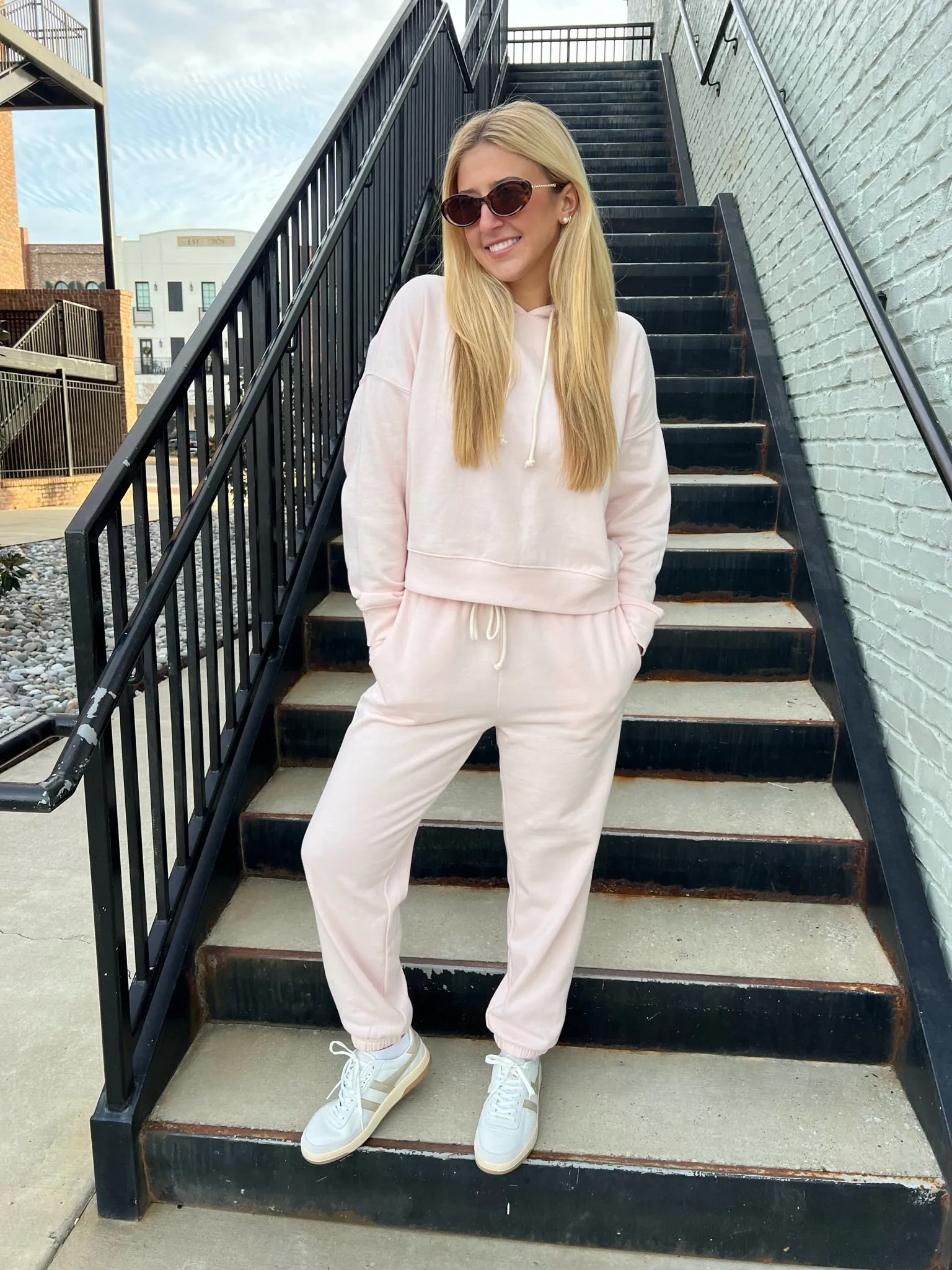 Z Supply | Infield Hoodie Jogger Set Pink Salt